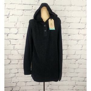 Prana Milani Sweater Hoodie Womens XS Button closure pullover cabincore camping